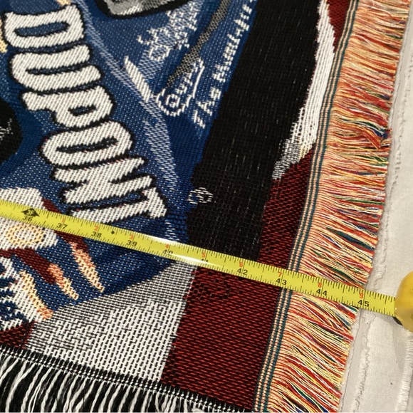🔵 Vintage & New - Jeff Gordon Woven Tapestry Throw Blanket Afghan - Rare/Unique - Picture 8 of 9